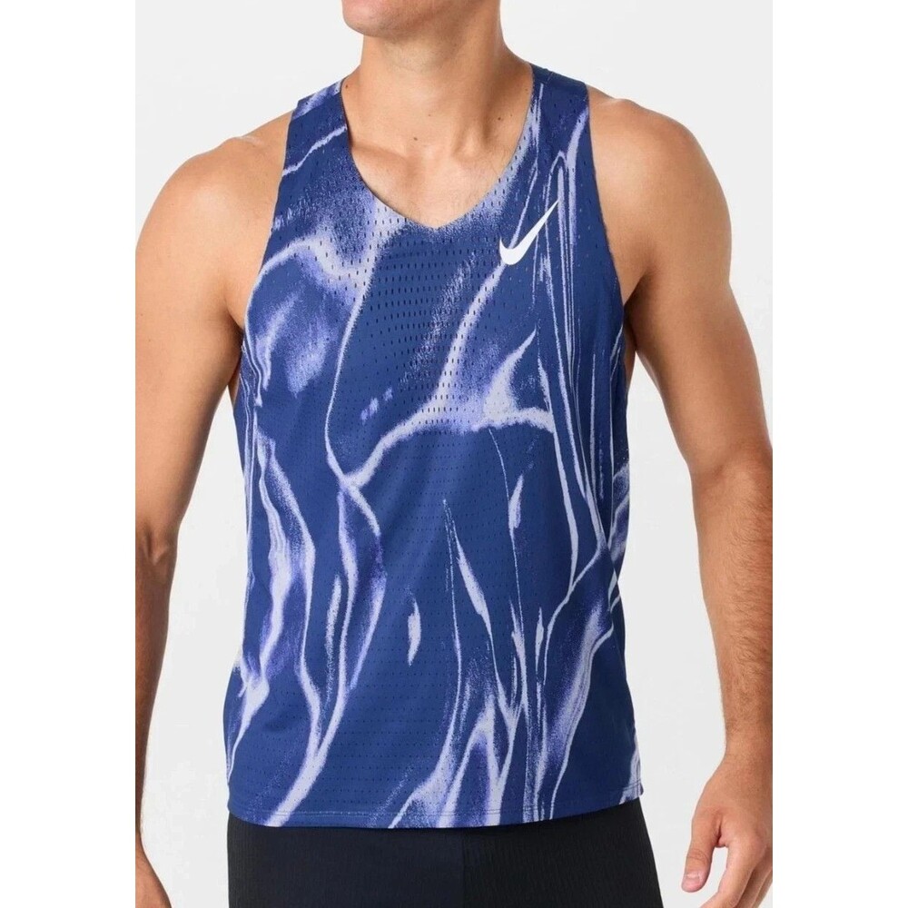 Nike AeroSwift Dri-FIT ADV Running Singlet Coastal Blue HV2643-492 Men's XXL
